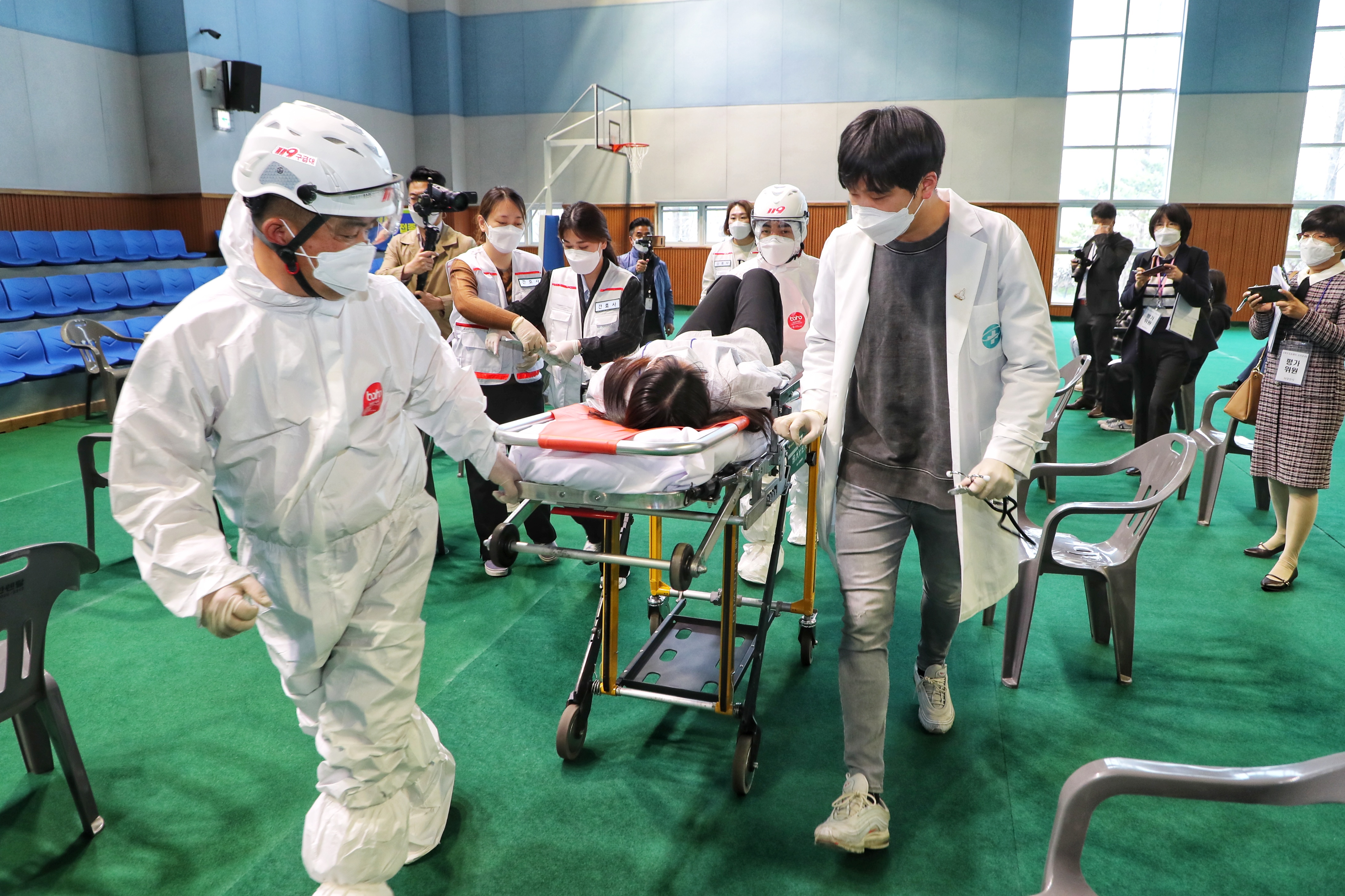 당진시, 코로나19 백신접종 모의훈련 실시