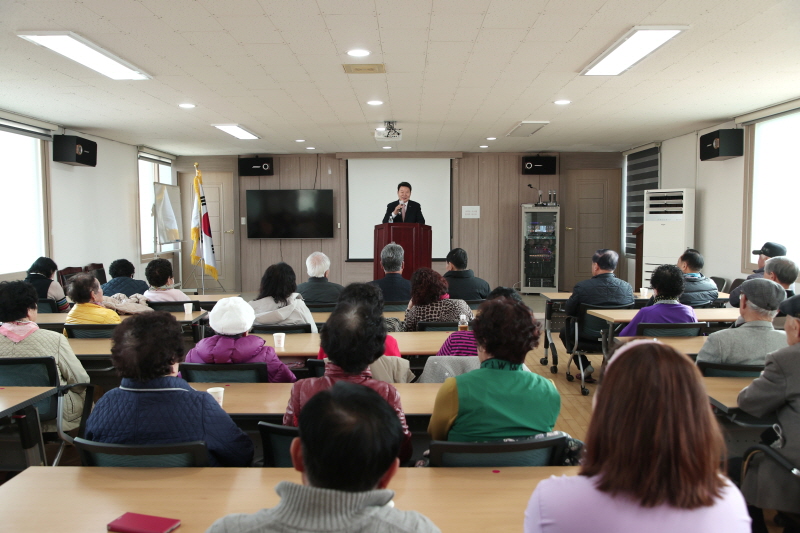 오성환 당진시장, 혜성노인대학 특강