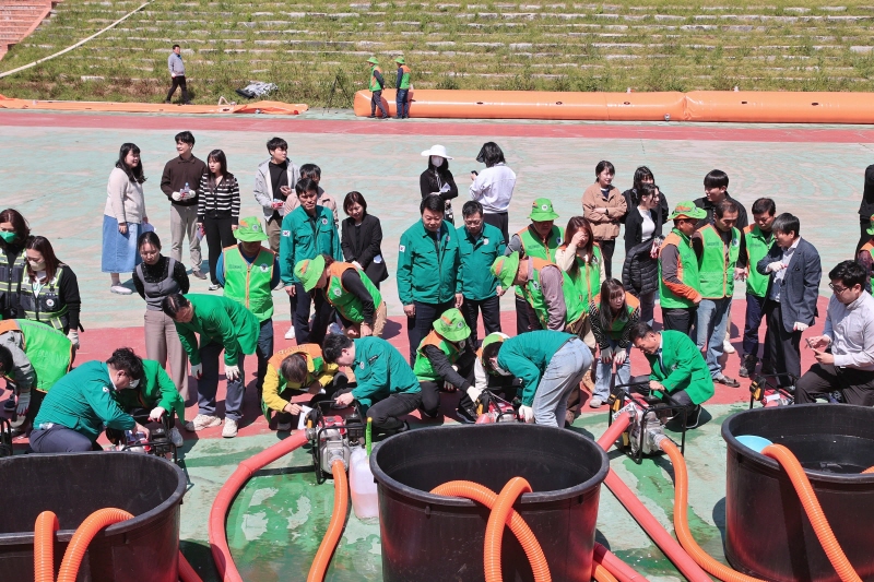 당진시, 여름철 대비 양수기 가동 교육훈련 실시