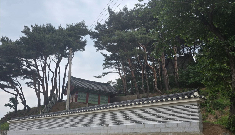 당진시, 안섬풍어당제 당집 담장 설치 완료