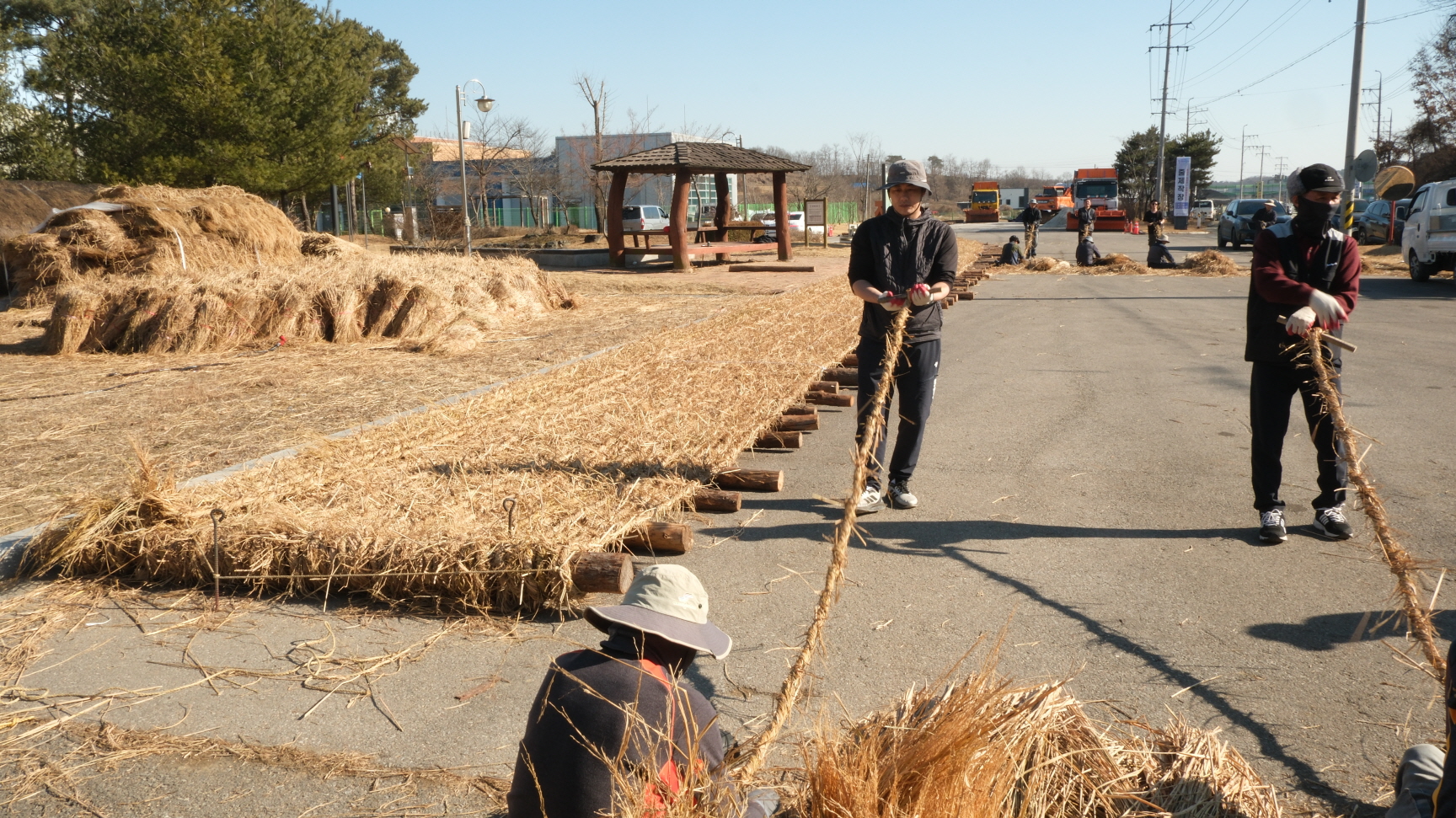 당진시, 2026 기지시줄다리기 위한 줄 제작 진행
